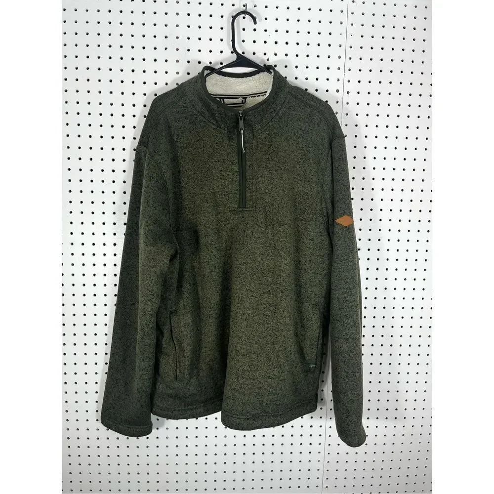 Orvis fleece lined pullover sweatshirt